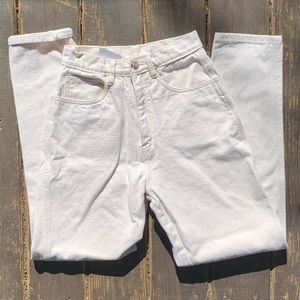 Bill Blass High Rise Off White Jeans